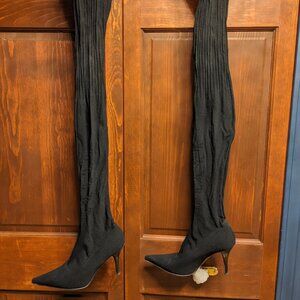 Donald J Pliner thigh high sexy heeled boots